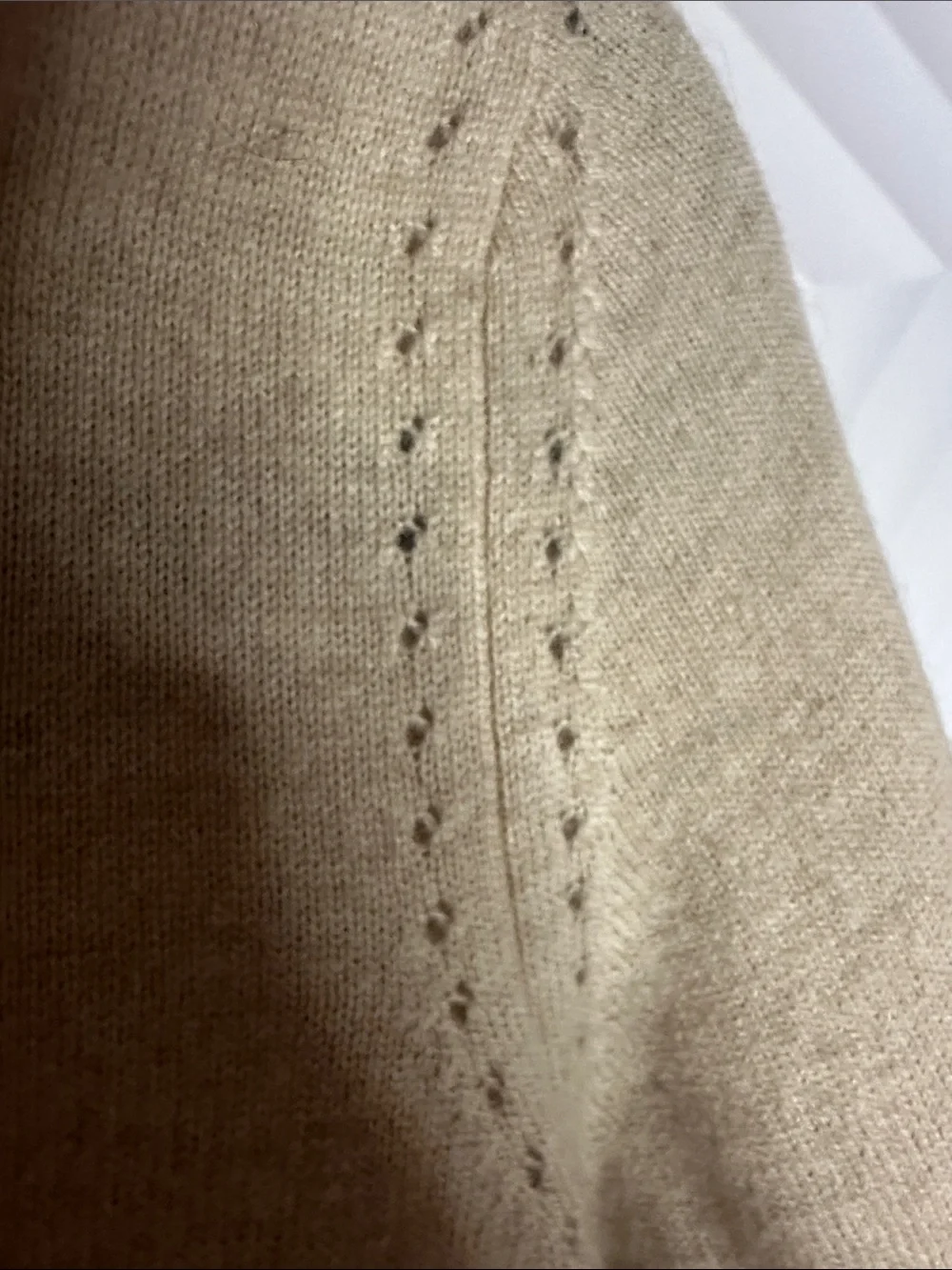 Banana Republic Beige Open-Front Draped Cardigan 100% Cashmere